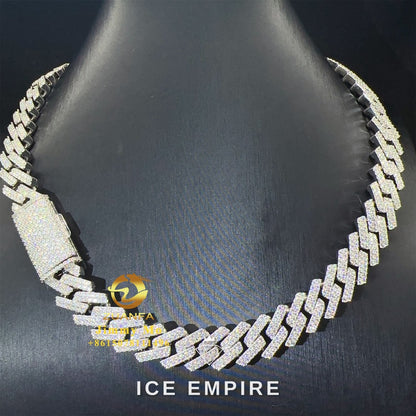 Iced Out Rose Gold Plated Moissanite Cuban Chain