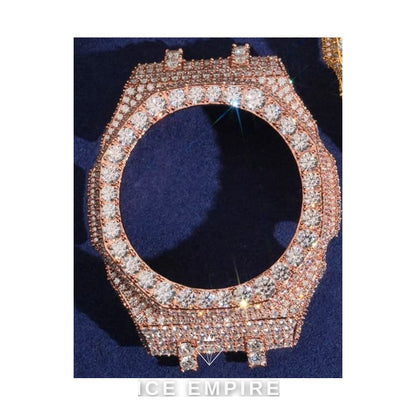 Iced Out 925 Silver Moissanite Watch