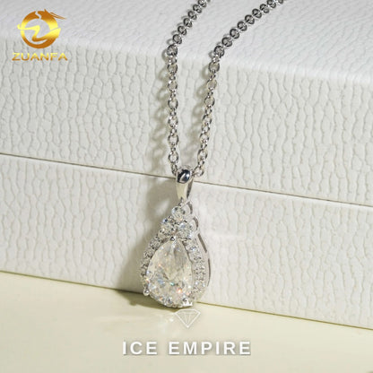 Iced Out Rose Gold Plated Moissanite Cuban Chain