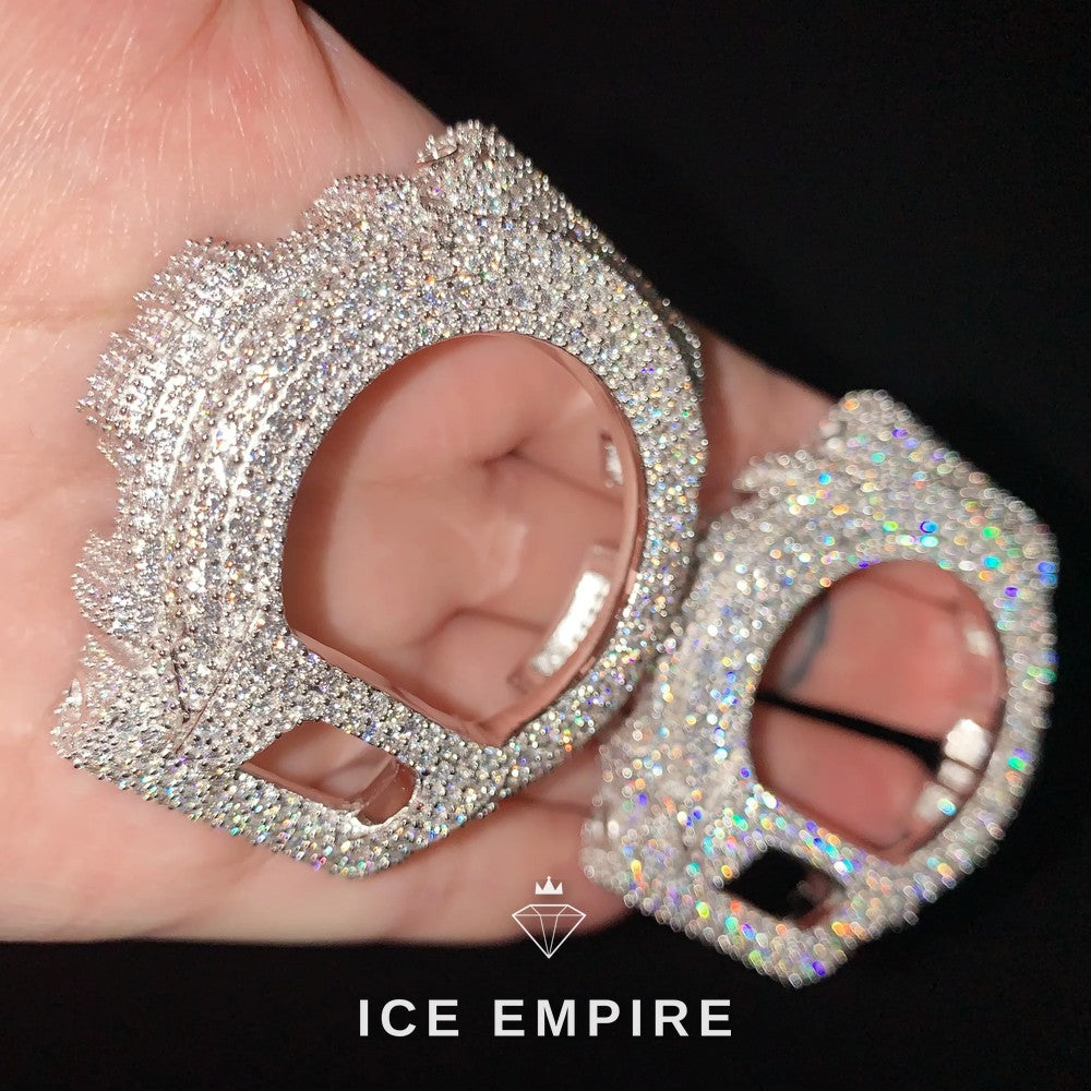 Iced Out 925 Silver Moissanite Watch