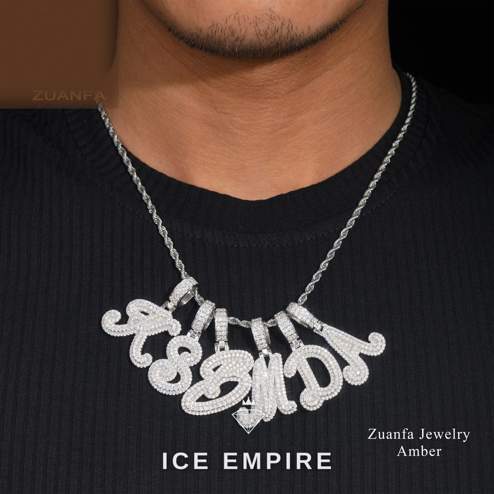 Iced Out Gold Plated Moissanite Pendant
