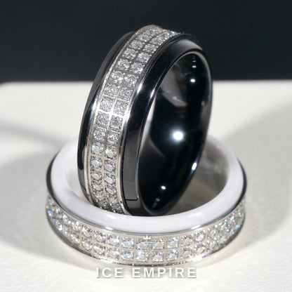 Iced Out 925 Silver Moissanite Ring