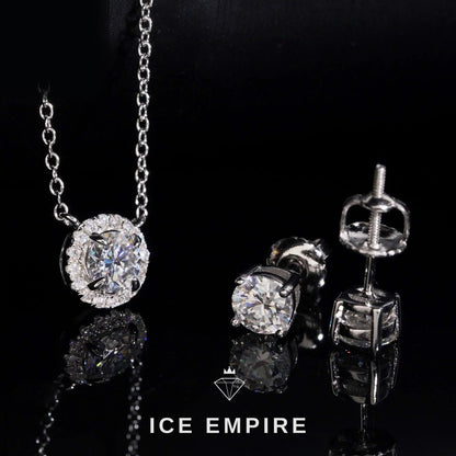 Iced Out Cluster 925 Silver Moissanite Pendant