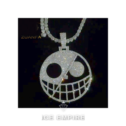 Iced Out Baguette Rose Gold Plated Cuban Chain