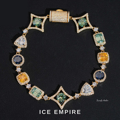 Iced Out 925 Silver Moissanite Tennis Chain
