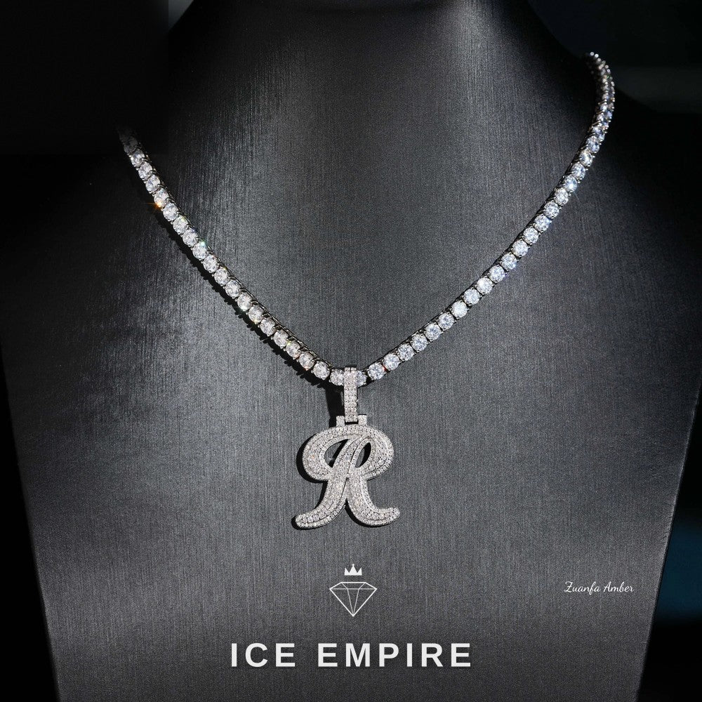 Iced Out 925 Silver Moissanite Pendant