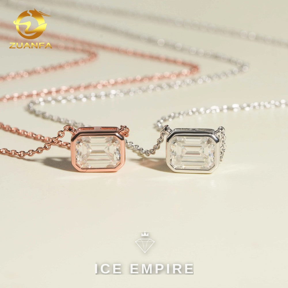 Iced Out Rose Gold Plated Moissanite Cuban Chain