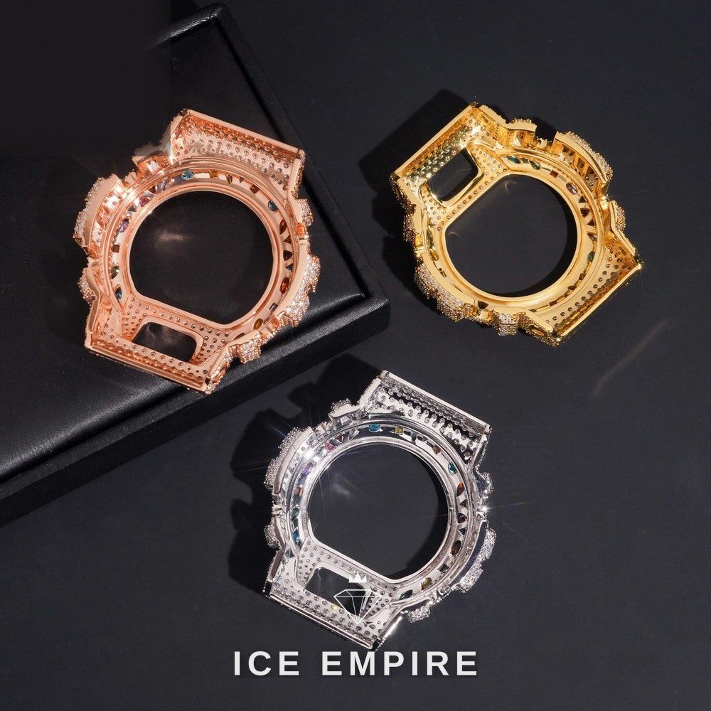 Iced Out Gold Plated Moissanite Watch