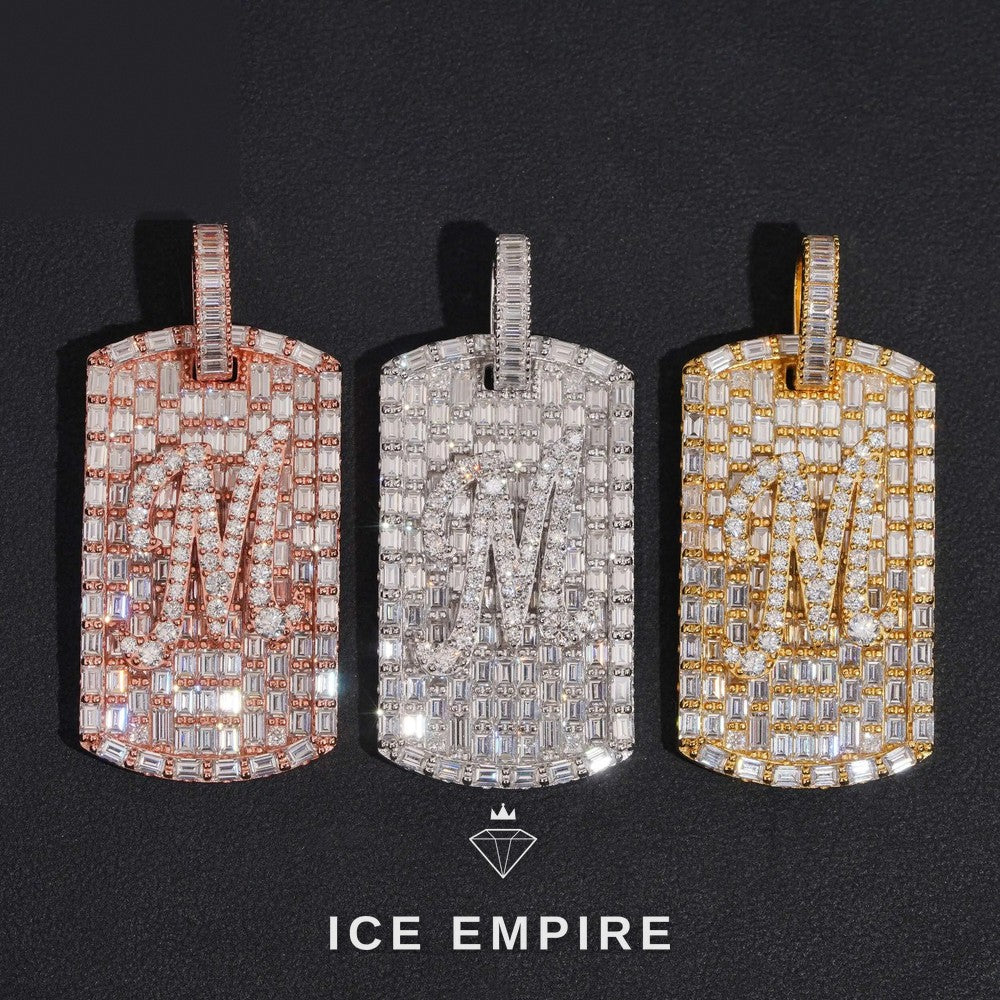 Iced Out Gold Plated Moissanite Pendant