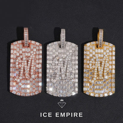 Iced Out Gold Plated Moissanite Pendant