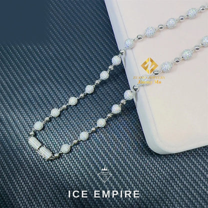 Iced Out Gold Plated Moissanite Cuban Chain