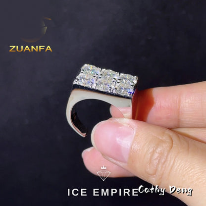 Iced Out 925 Silver Moissanite Cuban Chain