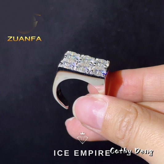 Iced Out 925 Silver Moissanite Cuban Chain