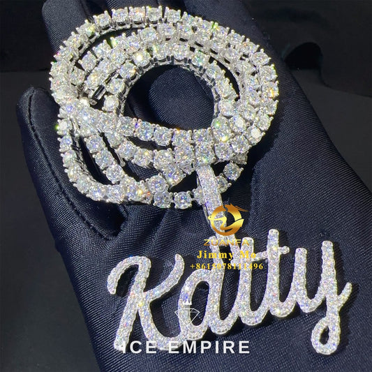 Iced Out 925 Silver Pendant