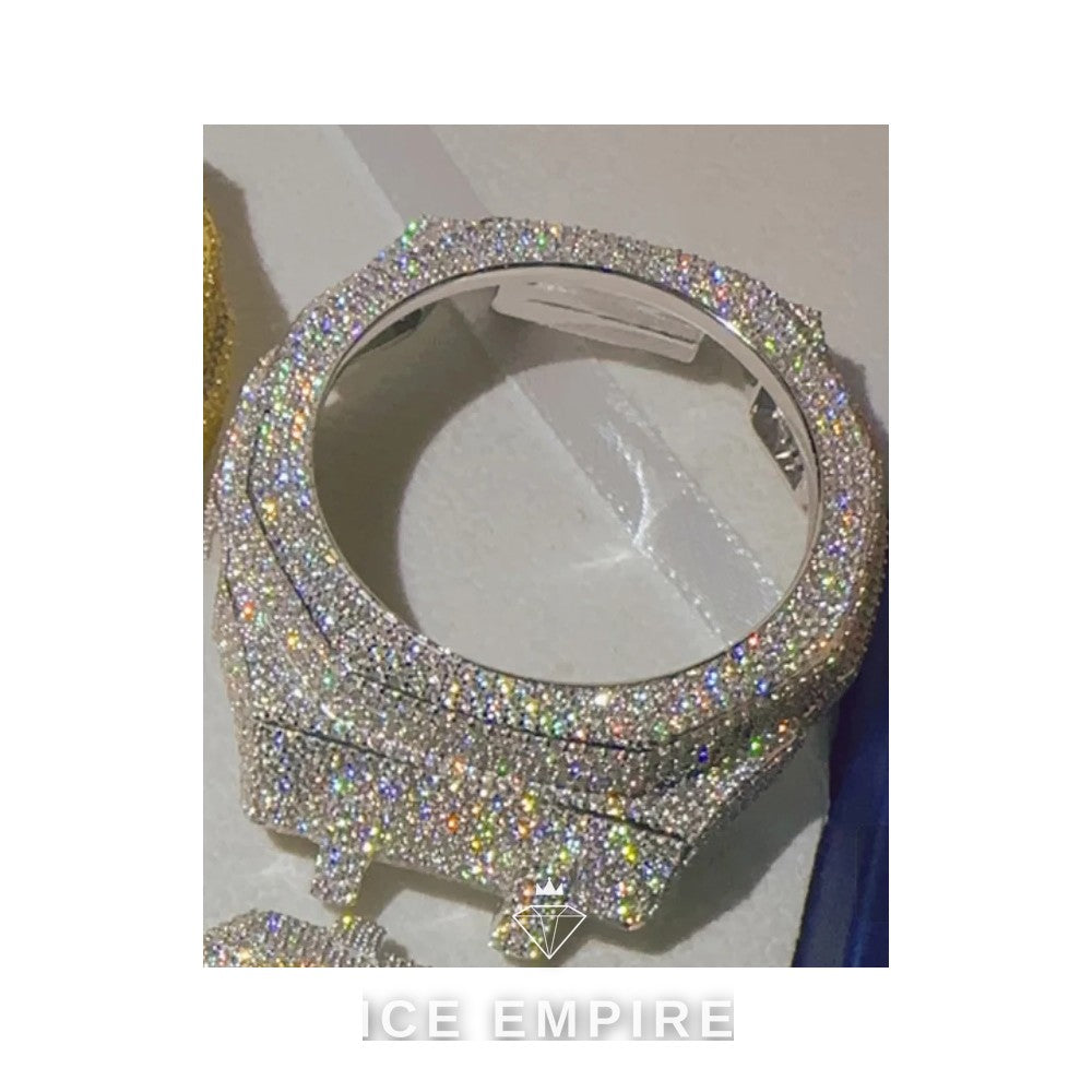 Iced Out 925 Silver Moissanite Watch