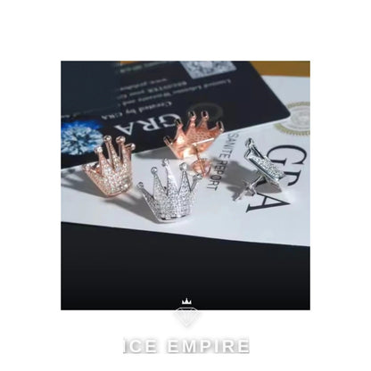 Iced Out 925 Silver Moissanite Earrings