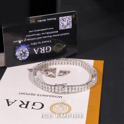 Iced Out Rose Gold Plated Moissanite Cuban Chain