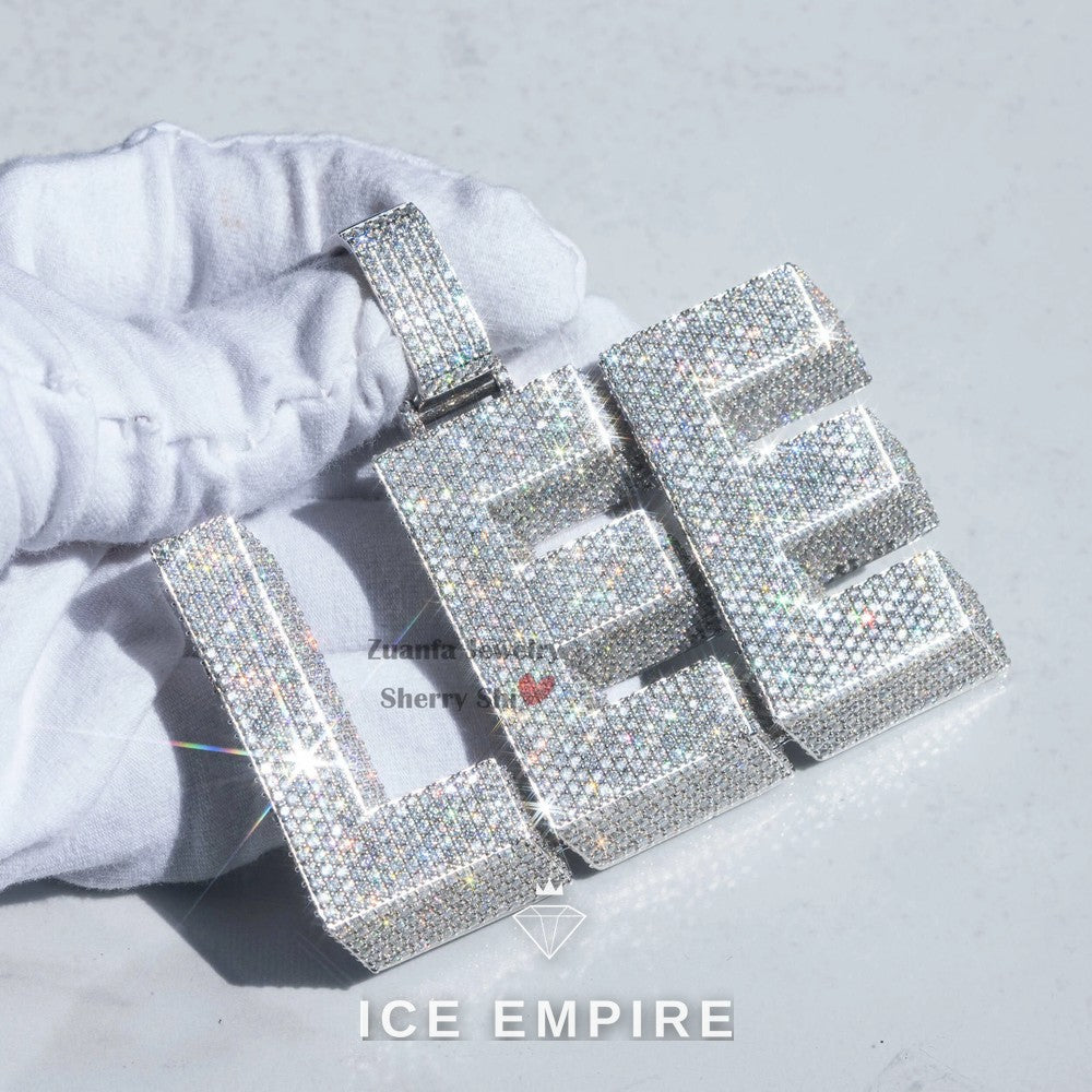 Iced Out 925 Silver Cuban Chain