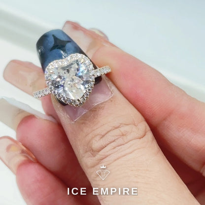 Iced Out Gold Plated Moissanite Wedding Band