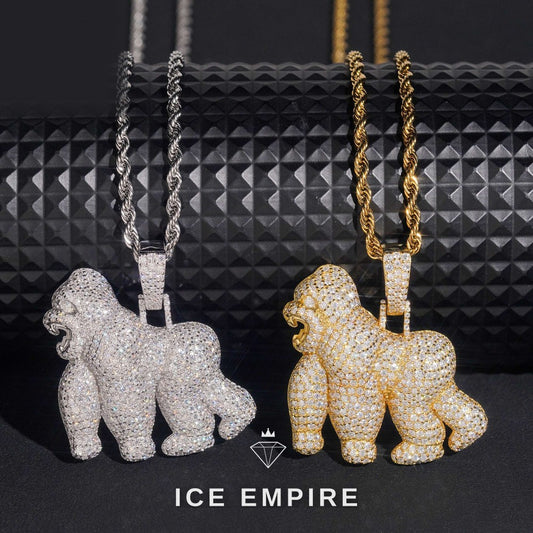 Iced Out Rose Gold Plated Pendant