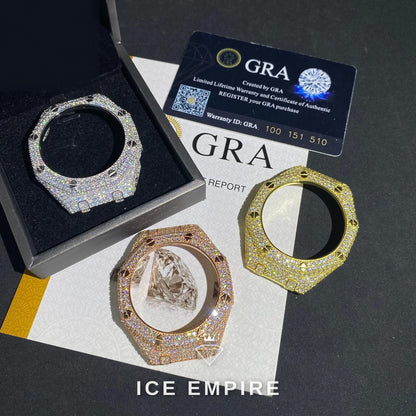 Iced Out 925 Silver Moissanite Watch