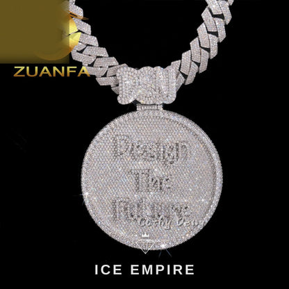 Iced Out Baguette Rose Gold Plated Cuban Chain