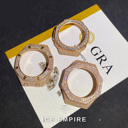Iced Out 925 Silver Moissanite Watch