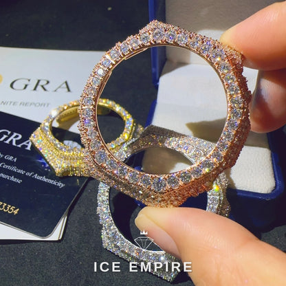 Iced Out 925 Silver Moissanite Watch