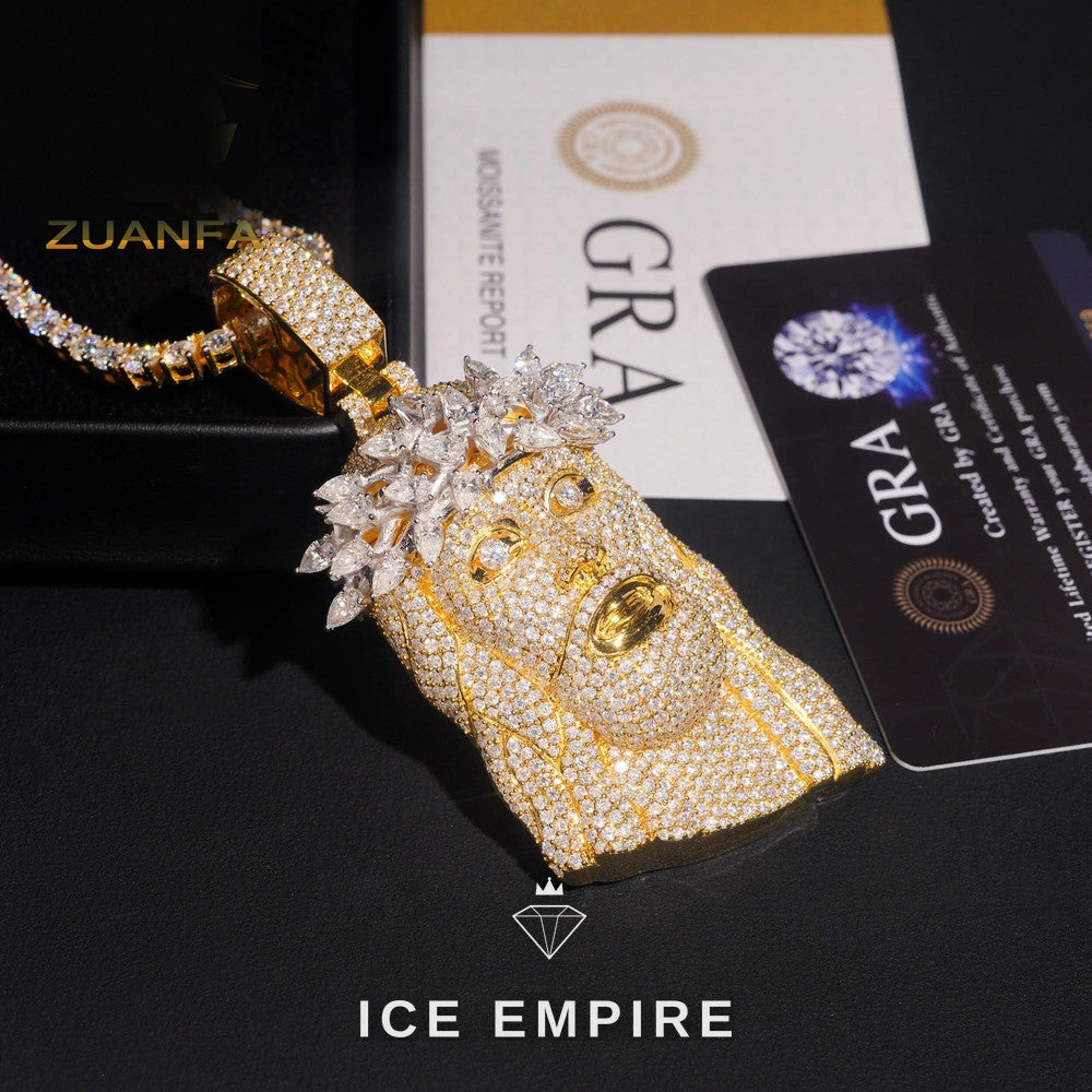 Iced Out Gold Plated Pendant
