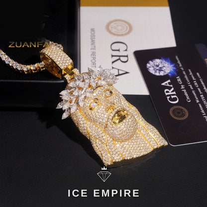 Iced Out Gold Plated Pendant