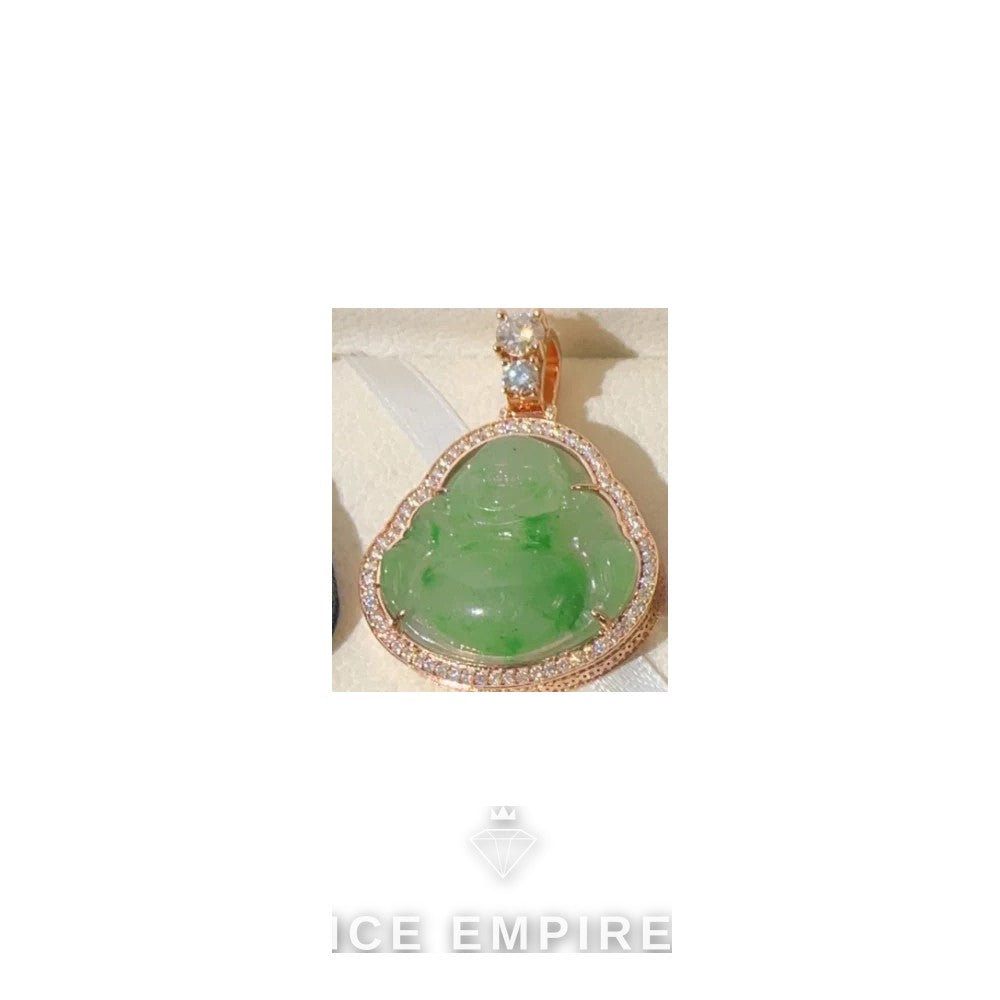 Iced Out Rose Gold Plated Moissanite Pendant
