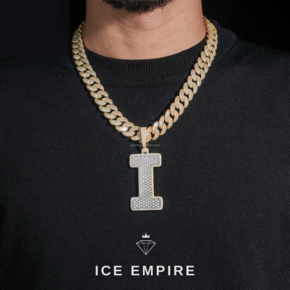 Iced Out Gold Plated Moissanite Pendant