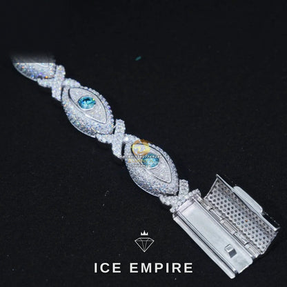 Iced Out Rose Gold Plated Moissanite Cuban Chain