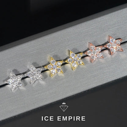 Iced Out Gold Plated Moissanite Earrings
