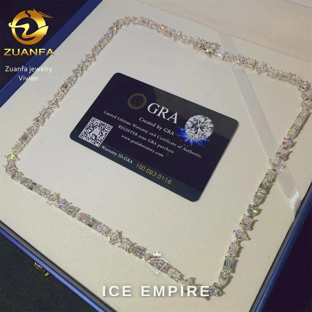 Iced Out Rose Gold Plated Moissanite Cuban Chain