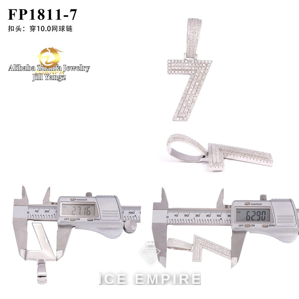 Iced Out Cross 925 Silver Moissanite Watch