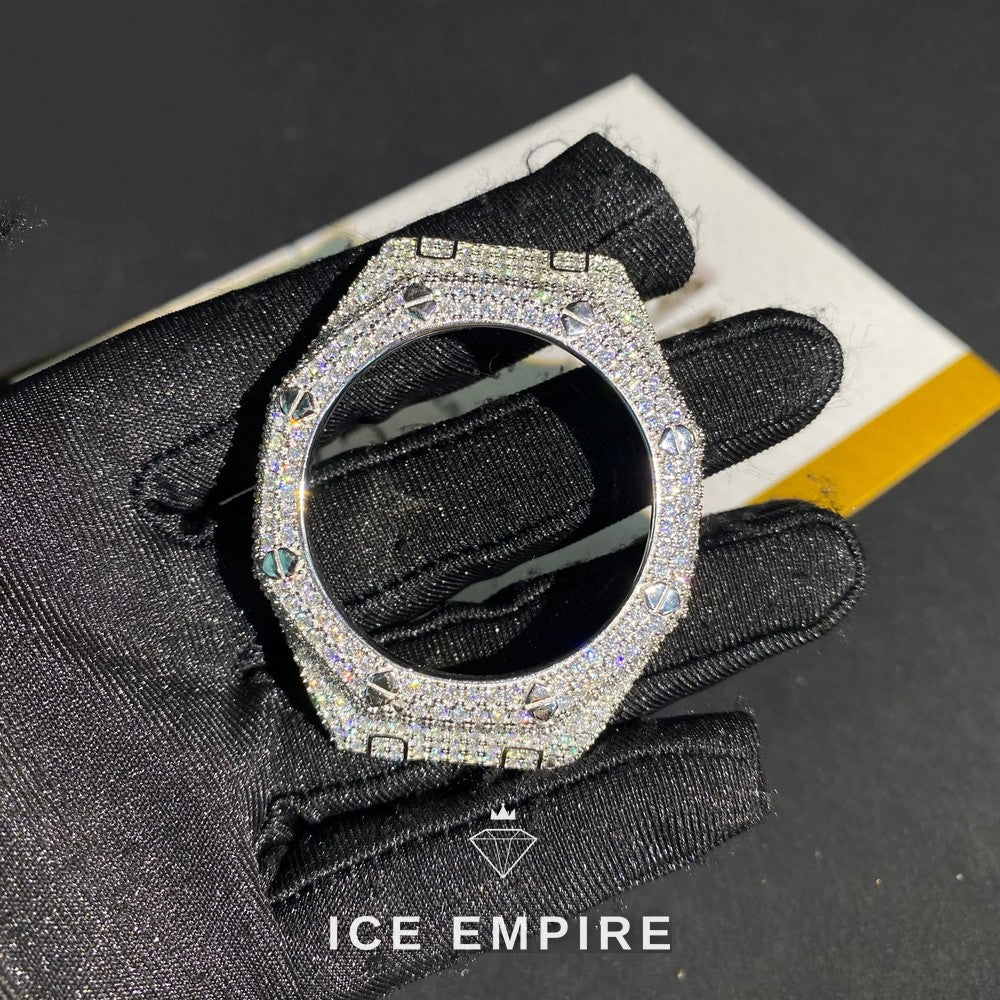 Iced Out 925 Silver Moissanite Watch
