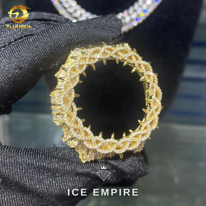 Iced Out 925 Silver Moissanite Watch