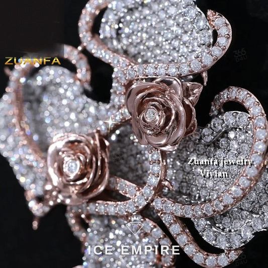 Iced Out 925 Silver Pendant