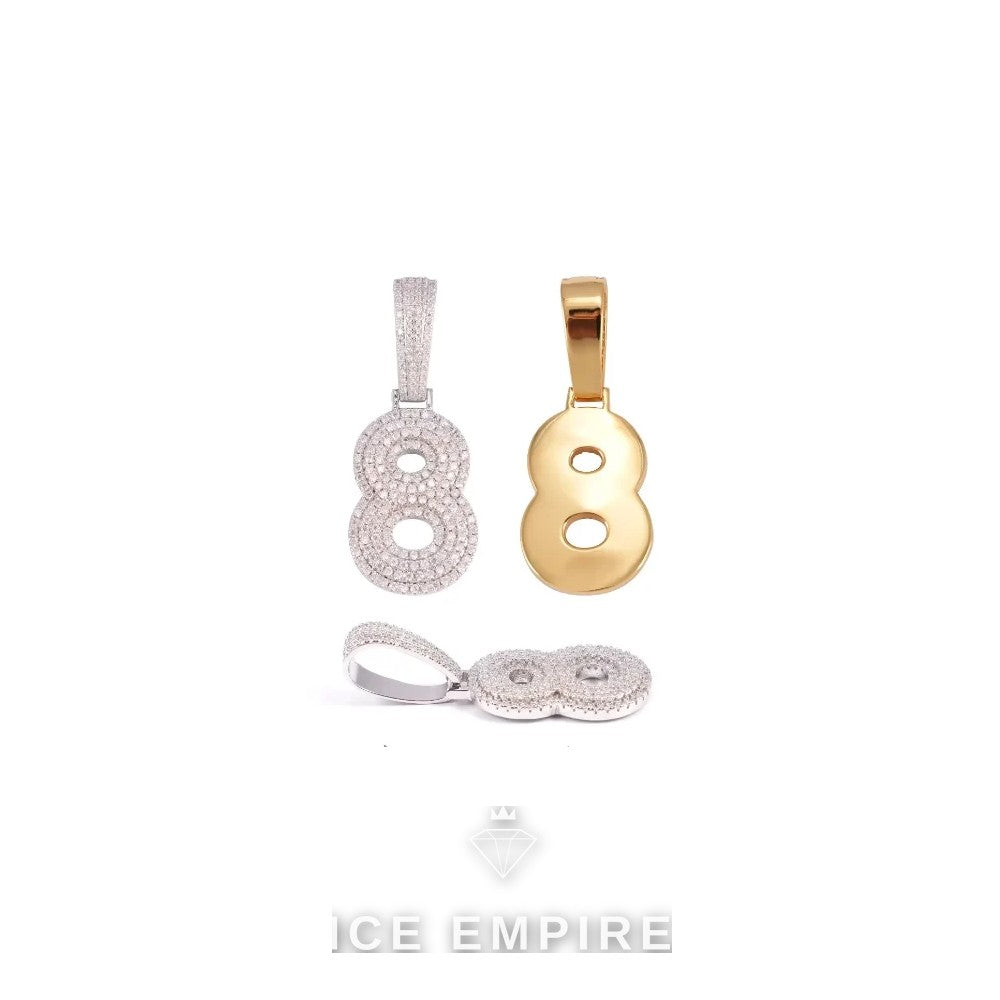 Iced Out 925 Silver Moissanite Pendant
