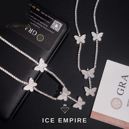 Iced Out Rose Gold Plated Moissanite Cuban Chain