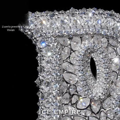 Iced Out Cross 925 Silver Moissanite Pendant