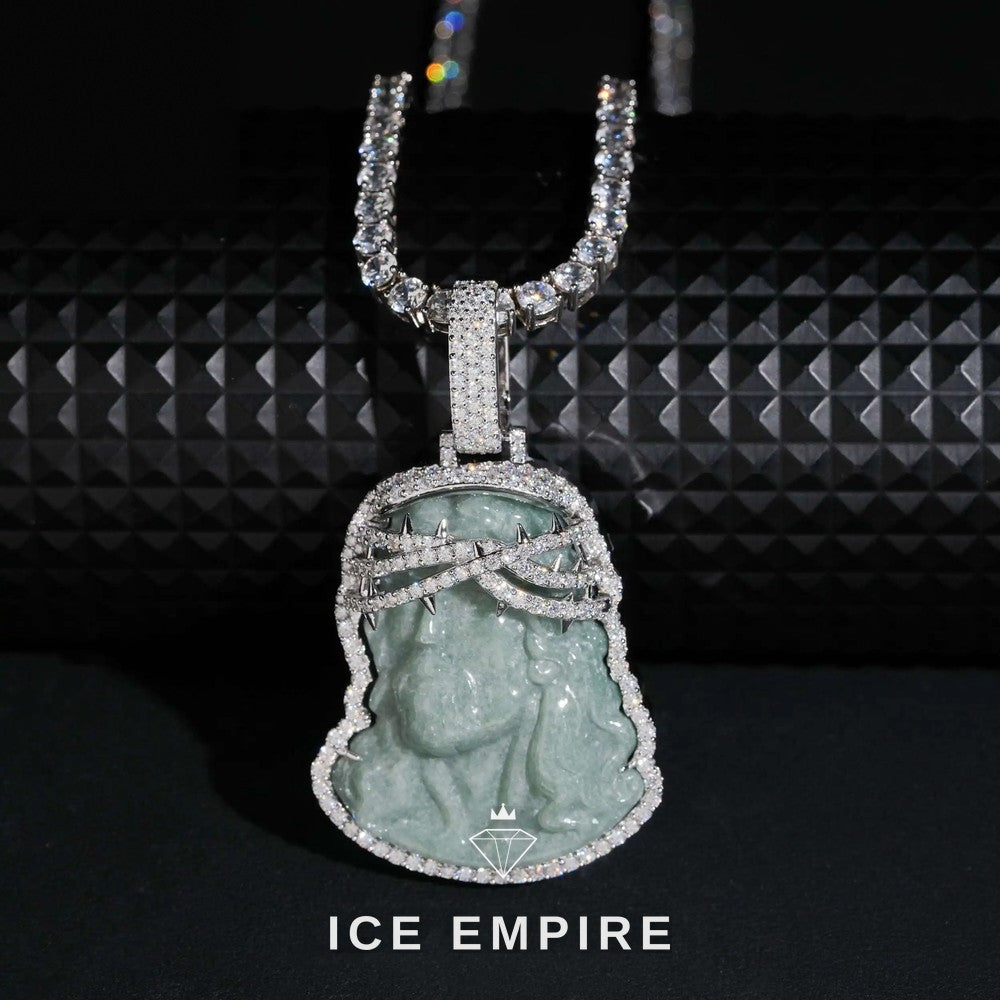 Iced Out Rose Gold Plated Moissanite Pendant