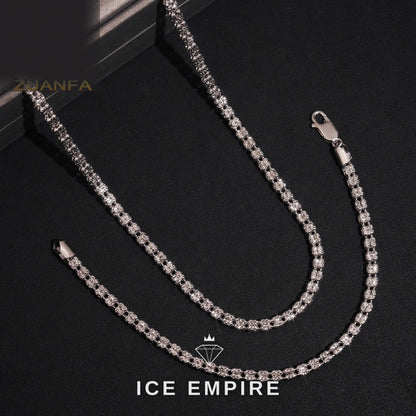Iced Out Rose Gold Plated Chain