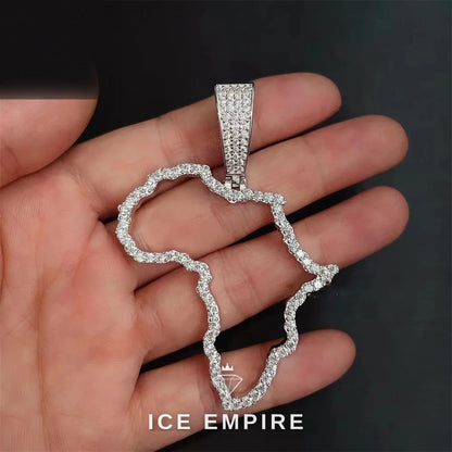 Iced Out 925 Silver Moissanite Pendant