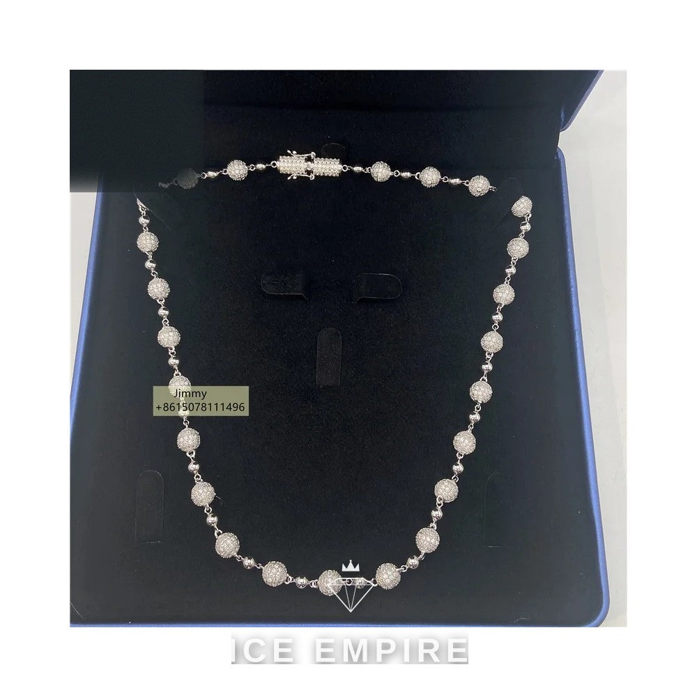 Iced Out Gold Plated Moissanite Cuban Chain