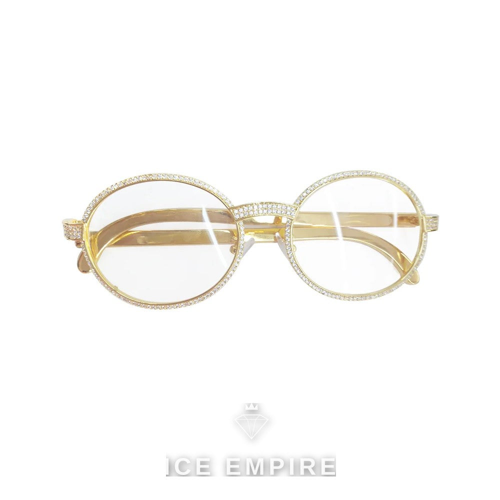 Iced Out 925 Silver Moissanite Glasses