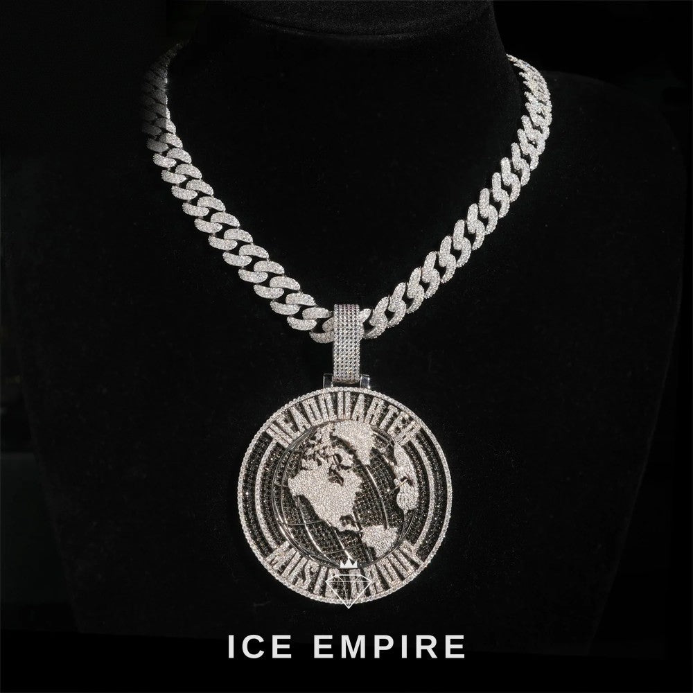 Iced Out Rose Gold Plated Moissanite Cuban Chain