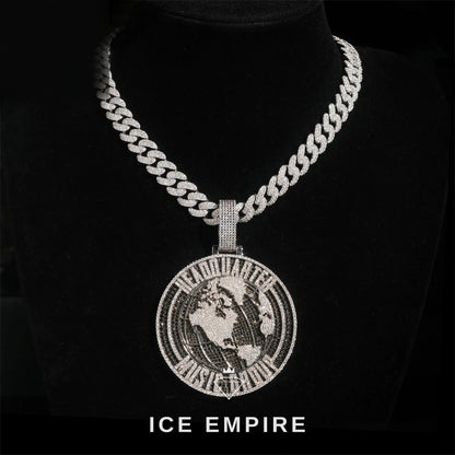 Iced Out Rose Gold Plated Moissanite Cuban Chain