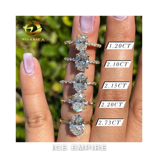 Iced Out Gold Plated Moissanite Wedding Band